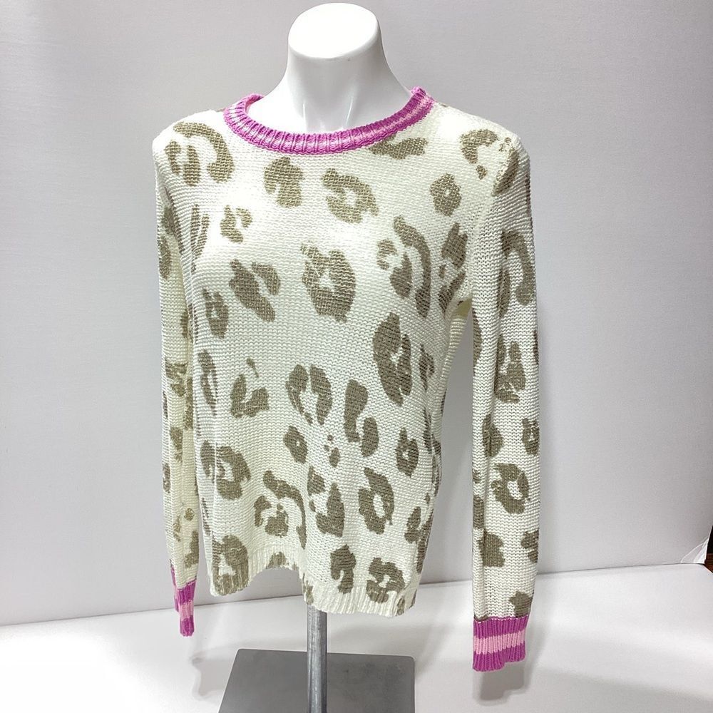 Kut From The Kloth Animal Print Knit Sweater XS